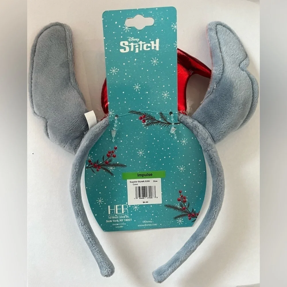 NWT Stitch from Lilo & stitch & Mickey Mouse Christmas headbands-2 total